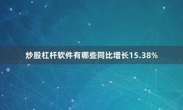 炒股杠杆软件有哪些同比增长15.38%