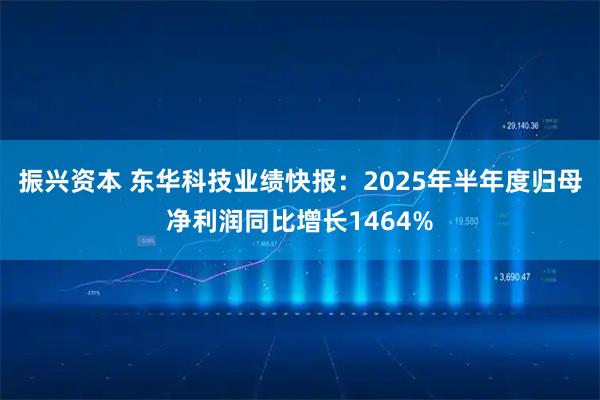振兴资本 东华科技业绩快报：2025年半年度归母净利润同比增长1464%