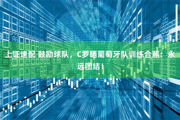 上证速配 鼓励球队,C罗晒葡萄牙队训练合照:永远团结!
