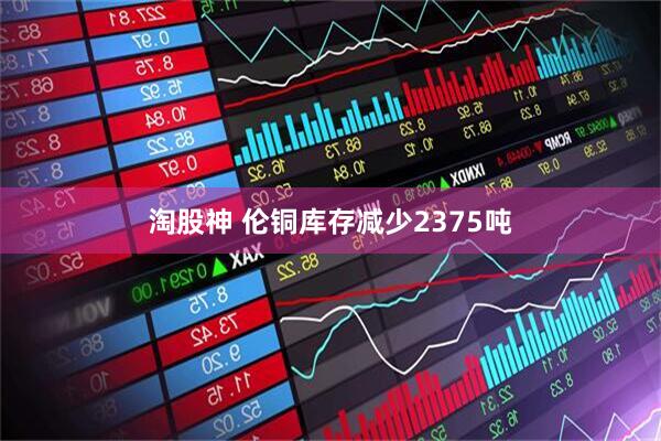 淘股神 伦铜库存减少2375吨